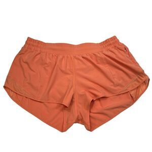 Lululemon Hotty Hot Low-Rise Lined Short 2.5” Inseam Sunny Coral Size 14